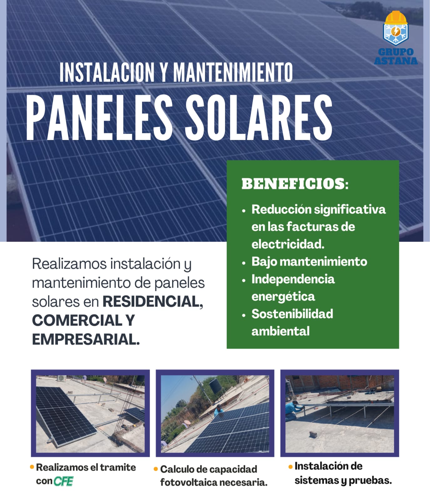 Paneles Solares Grupo Astana
