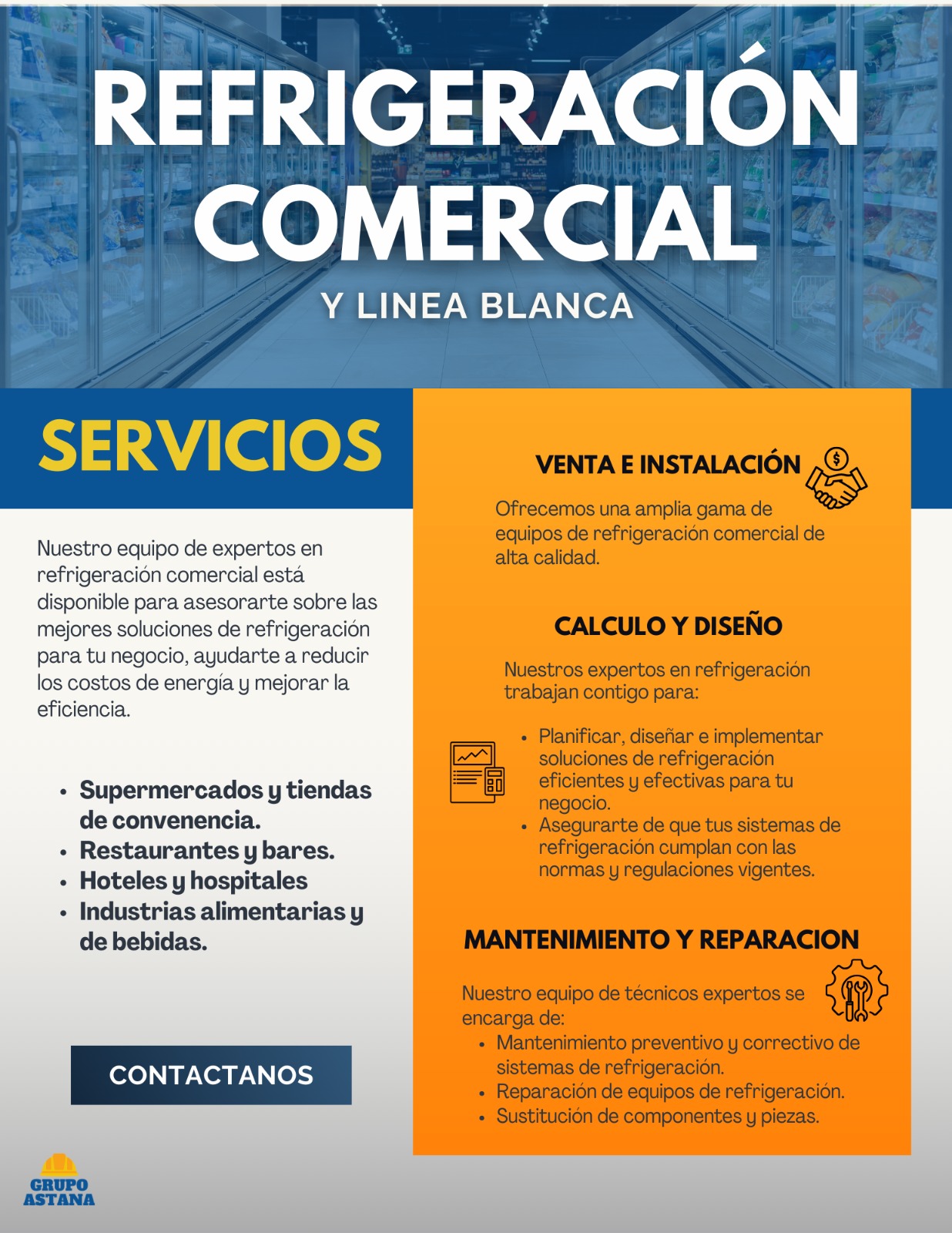 Refrigeración Comercial y Línea Blanca - Grupo Astana